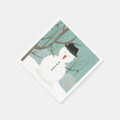 Herr Winter Snowman Serviette (Ecke)