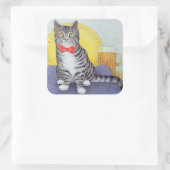 Herr Wonderful Quadratischer Aufkleber (Tasche)