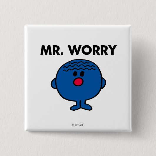 Herr Worry Classic Button (Vorderseite)