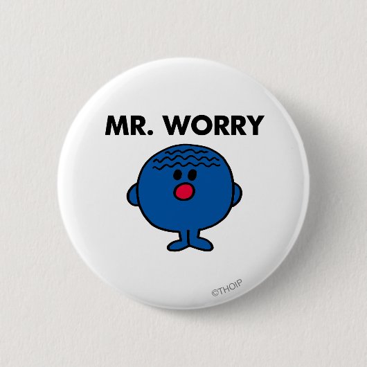 Herr Worry Classic Button (Vorderseite)