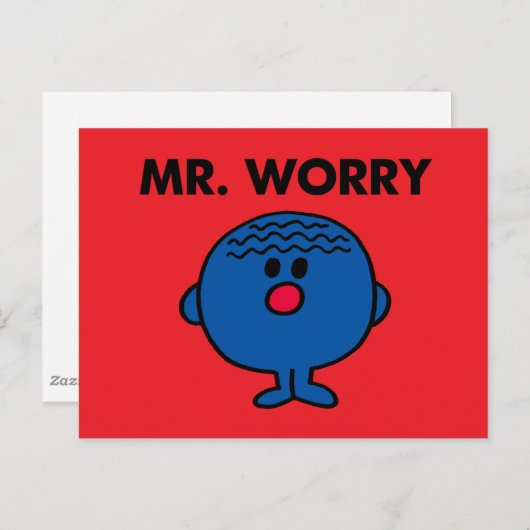 Herr Worry Classic Postkarte (Vorne/Hinten)