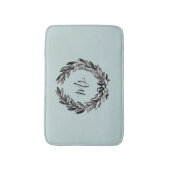 Herr Wreath Turquoise Bath Mat Badematte (Vorderseite Vertikal)