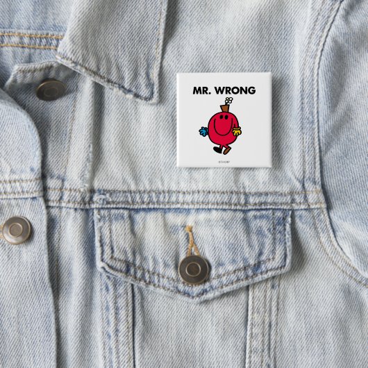 Herr Wrong Classic Button (Beispiel)