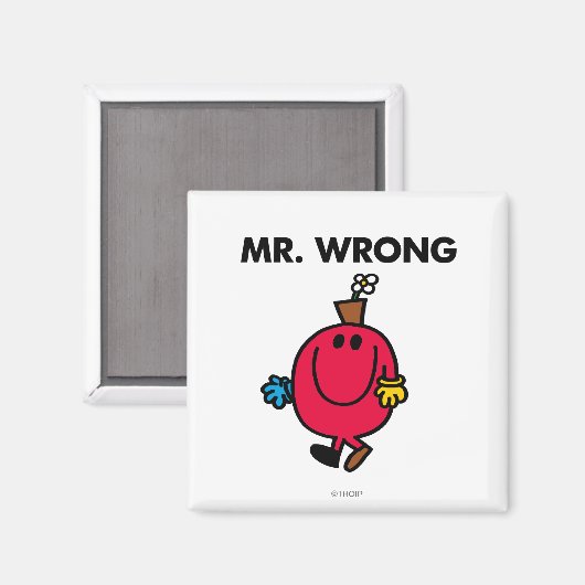 Herr Wrong Classic Magnet (Vorderseite/Rückseite)