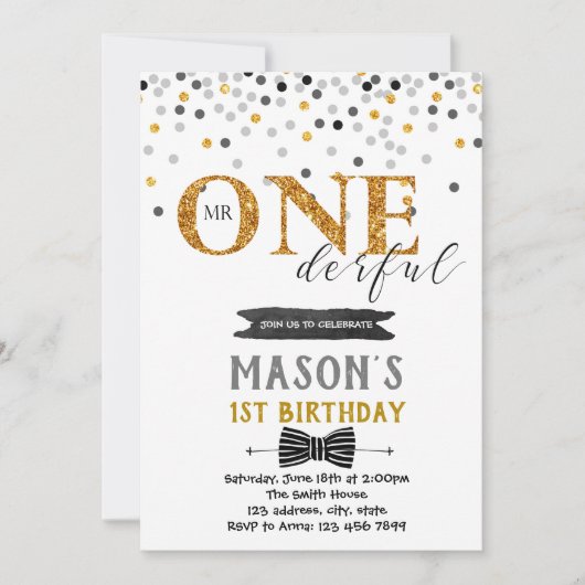 Herr wunderbarer Geburtstagsaufruf Einladung (Vorderseite)