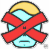 Herr X - Anonyme mysteriöse Person v1 Sticker (Vorderseite)