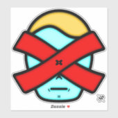 Herr X - Anonyme mysteriöse Person v1 Sticker (Blatt)