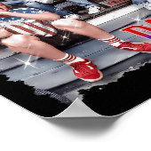 Herren 4. Juli-Shirt Founding Daddy George Washi Poster (Ecke)