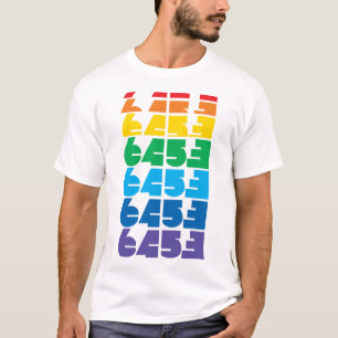 Herren 6453 Block mehrfarbiges T-Shirt