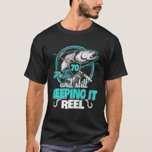 Herren 70. Angeln Lustig Geburtstag Fischer Bewahr T-Shirt