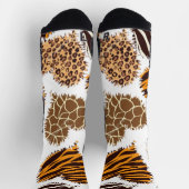 Herren-Afrika-Print-Sport-Crew-Socken Socken (Oben)