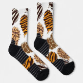 Herren-Afrika-Print-Sport-Crew-Socken Socken (Rechts)