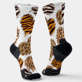 Herren-Afrika-Print-Sport-Crew-Socken Socken