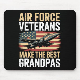 Herren Air Force Opa Amerikanischer Patriotischer Mousepad