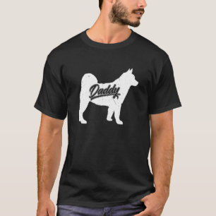 Herren Akita Daddy Hund Besitzer Papa Väter Von Ak T-Shirt