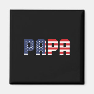 Herren Amerikanische Flagge Papa Männer 4. Juli Magnet
