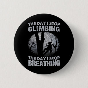 Herren Arborist Baumpfleger Holzfäller Holzarbeite Button