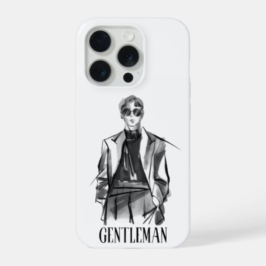 Herren Ästhetik iPhone Hülle (Rückseite)