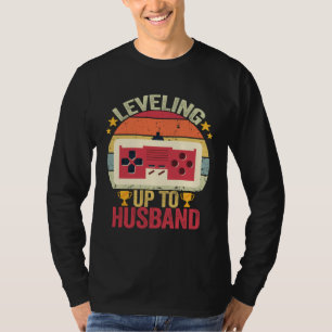 Herren Aufsteigen zum Ehemann Junggesellenabschied T-Shirt