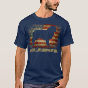 Herren Australian Shepherd Vater Vintage Amerikani T-Shirt