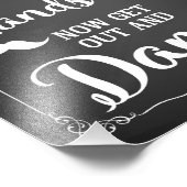 Herren Badezimmer Hochzeitssignatur Marine Fotodruck (Ecke)