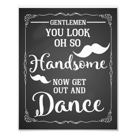 Herren Badezimmer Hochzeitssignatur Marine Fotodruck (Vorne)