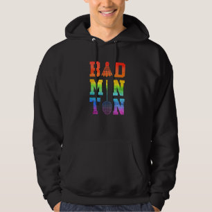 Herren Badminton Grafik Badminton Spieler Federbal Hoodie