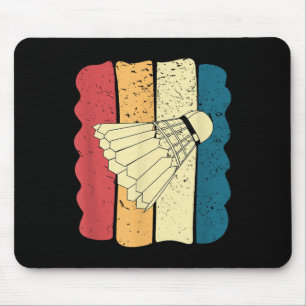 Herren Badminton Lustig Vintage Lustiges Geschenk  Mousepad