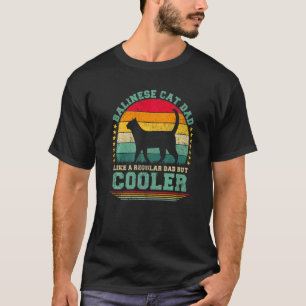 Herren Balinese Katze Papa wie ein normaler Papa, T-Shirt