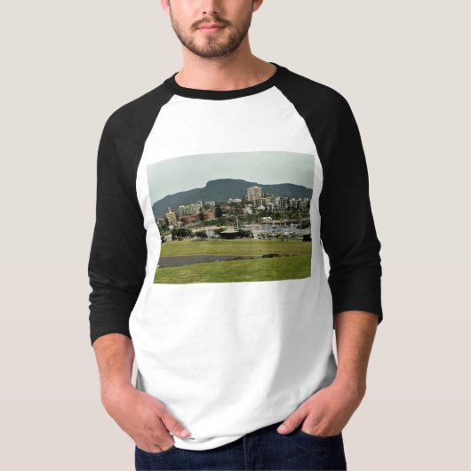 Herren Basic 3/4 Ärmel Raglan T-Shirt (Vorderseite)