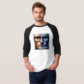 Herren Basic 3/4 Ärmel Raglan T-Shirt (Vorne ganz)