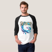 Herren Basic 3/4-Ärmel Raglan T-Shirt (Vorne ganz)