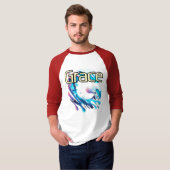 Herren Basic 3/4-Ärmel Raglan T-Shirt (Vorne ganz)