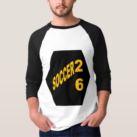 Herren Basic 3/4 Ärmel Raglan T-Shirt SOCCER 26 (Vorderseite)