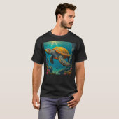 Herren Basic Dunkles T-Shirt (Vorne ganz)