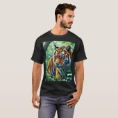 Herren Basic Dunkles T-Shirt (Vorne ganz)