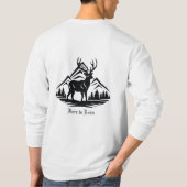 Herren Basic Langarm T-Shirt  (Rückseite)