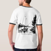 Herren Basic Ringel T-Shirt (Schwarz voll)