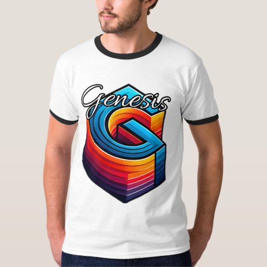 Herren Basic Ringel T-Shirt (Vorderseite)