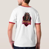 Herren Basic Ringer T-Shirt afghan (Schwarz voll)