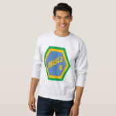 Herren Basic Sweatshirt asche BRASIL 26 (Vorne ganz)