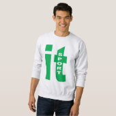 Herren Basic Sweatshirt asche ITALIA SPORT (Vorne ganz)