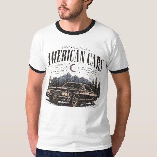Herren Basic T-Shirt amiracn autos (Vorderseite)
