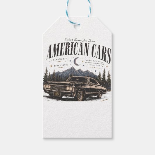 Herren Basic T-Shirt amiracn autos  Geschenkanhänger (Vorderseite)