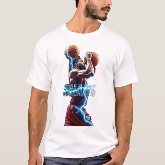Herren Basic T-Shirt BASKETBALL (Vorderseite)