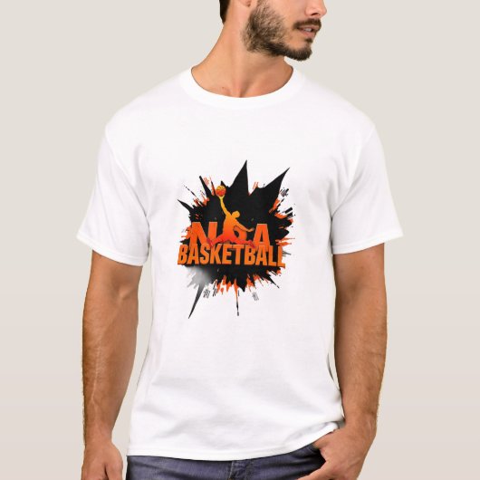 Herren Basic T-Shirt BASKETBALL (Vorderseite)