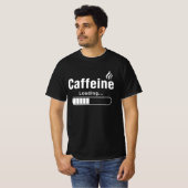 Herren Basic T-Shirt – „Caffeine Loading…“  (Vorne ganz)