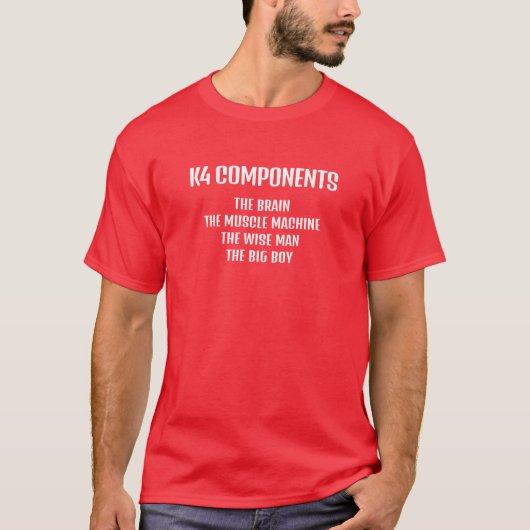 Herren Basic T-Shirt | K4 Components (Vorderseite)