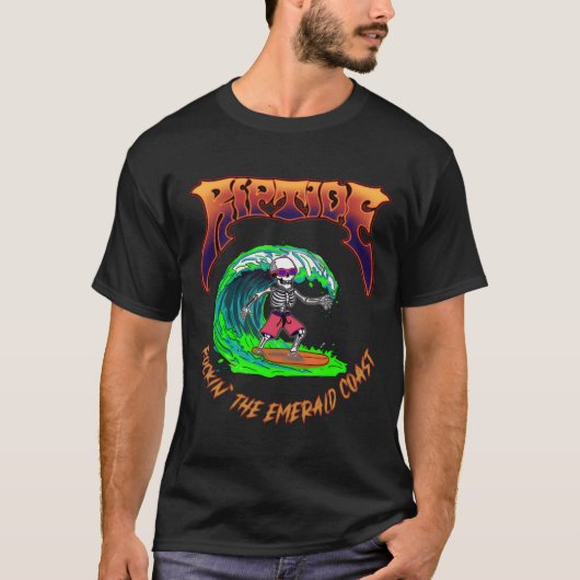 Herren Basic T-Shirt RIPTIDE Surfer Logo (Vorderseite)