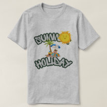 Herren Basic T-Shirt Sommerferien